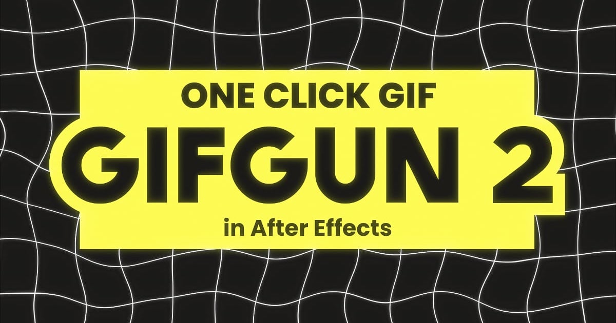 GifGun Animated GIF Creator For After Effects - Motion Array